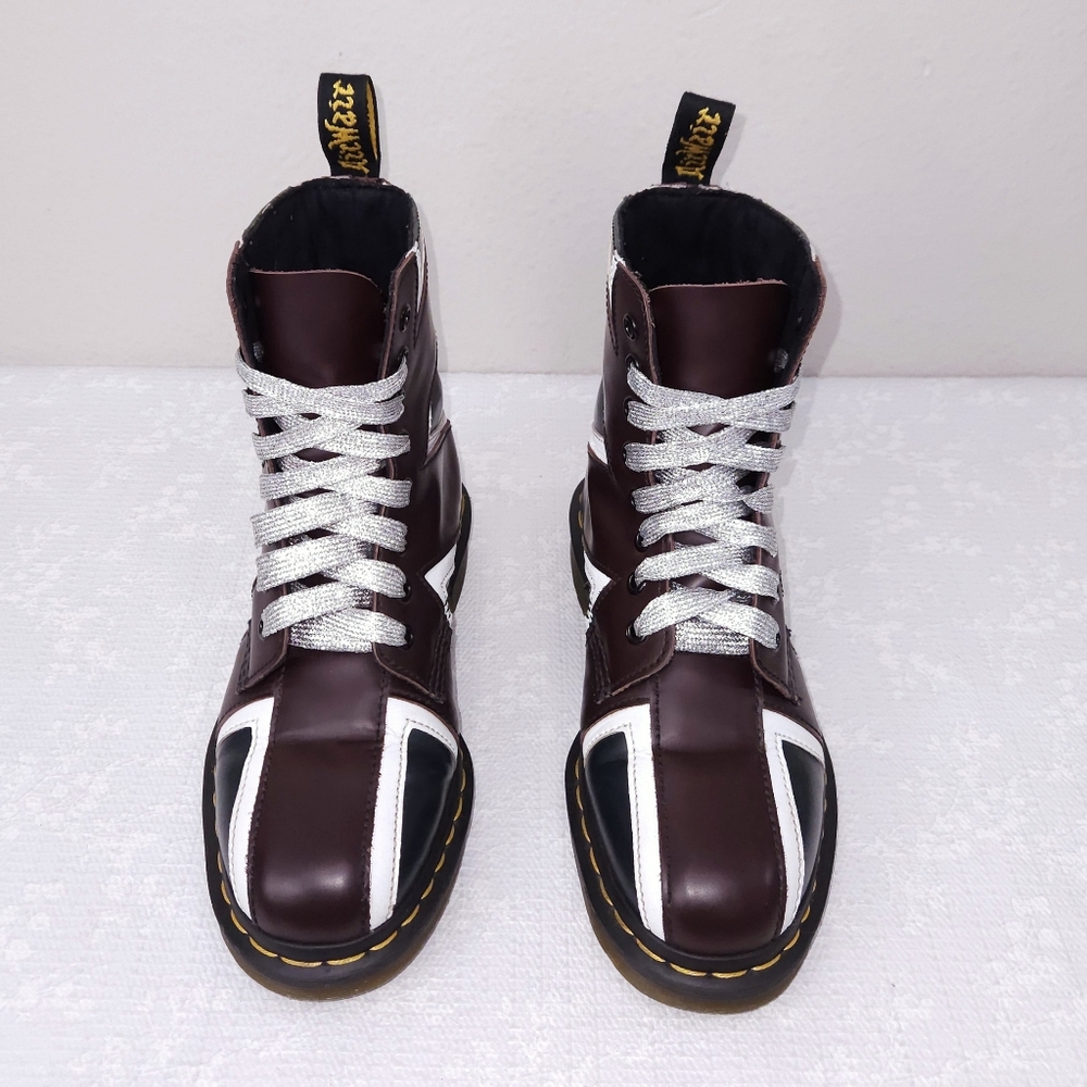 Dr. Martens Pascal Brit Combat Boots Union Jack Flag Women's US 6 - Picture 6 of 10